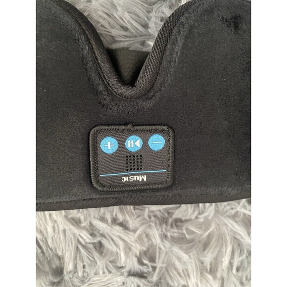 Sleep Mask Sleep Headphones Bluetooth 3D Wireless Music Sleeping Black - Picture 4 of 12